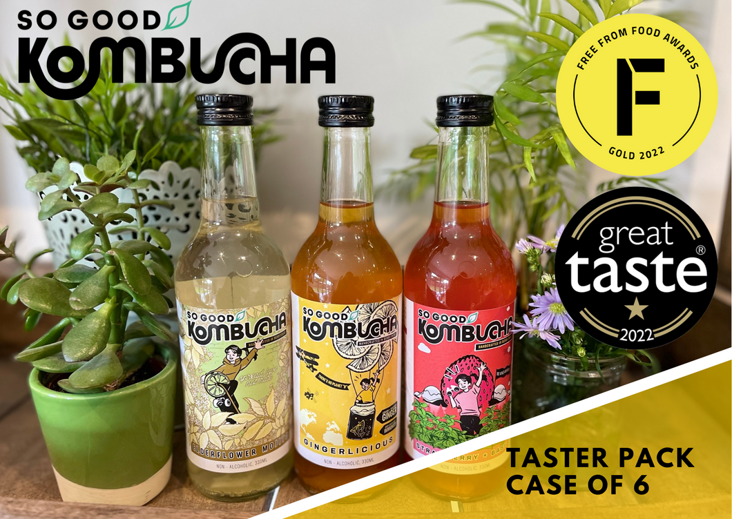 So Good Kombucha Taster Pack | Case of 6